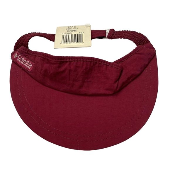 7 Visor Cap Hats Blank Navy Green Purple Red Columbia Sportswear & Cobra NEW - Picture 2 of 12